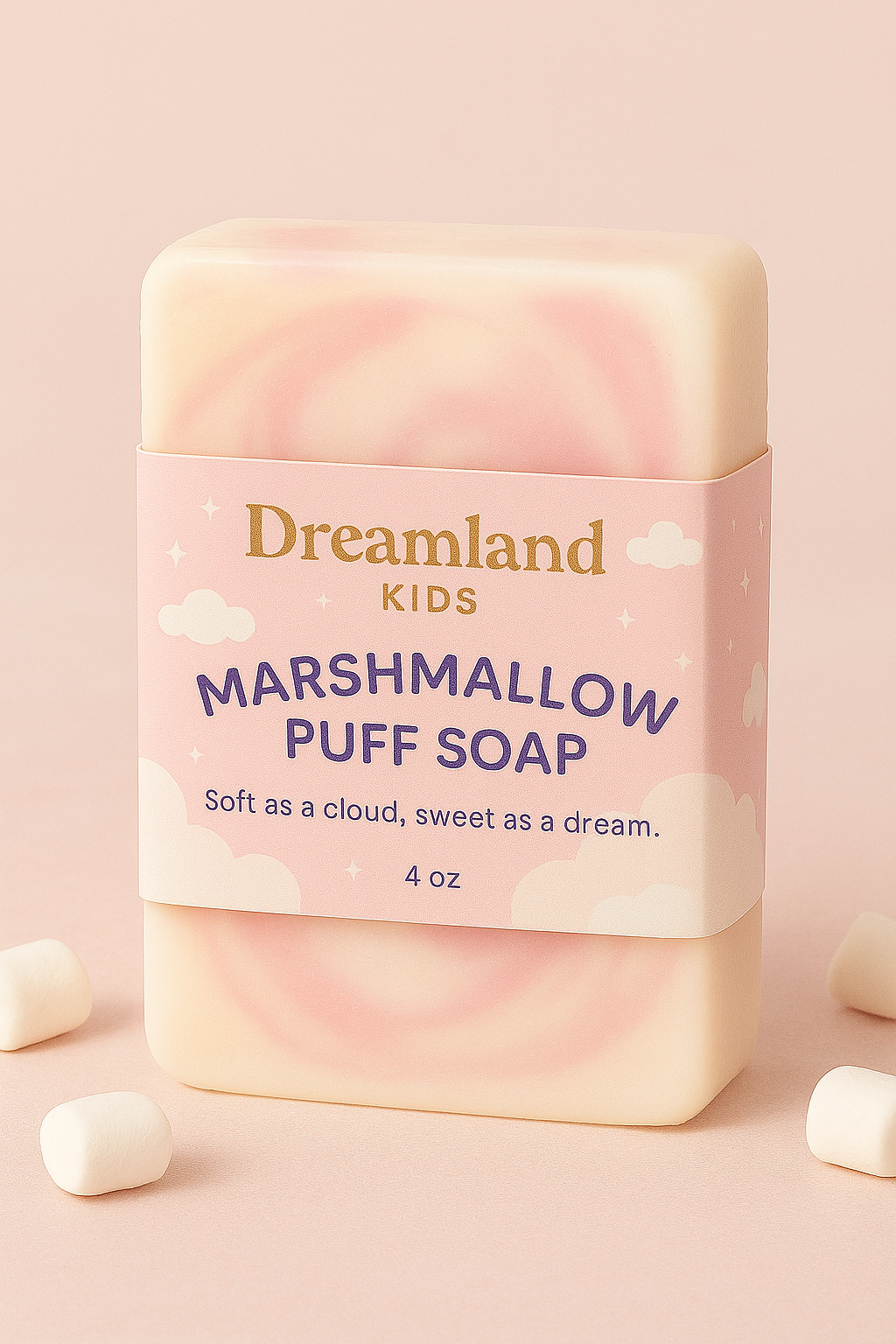 Marshmallow Puff Soap